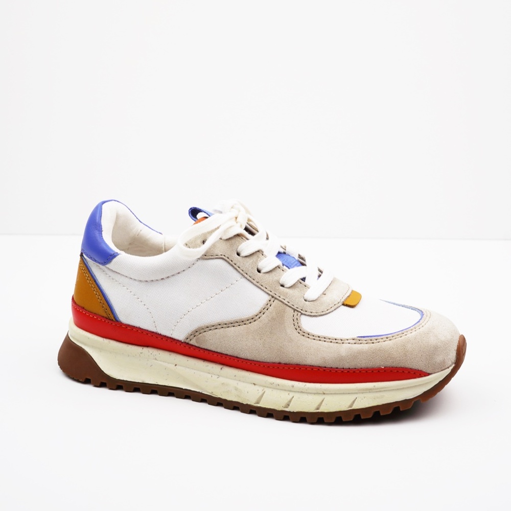 New MADEWELL Kickoff Trainer Sneakers in Recycled Nylon Suede and Leather - Picture 2 of 5